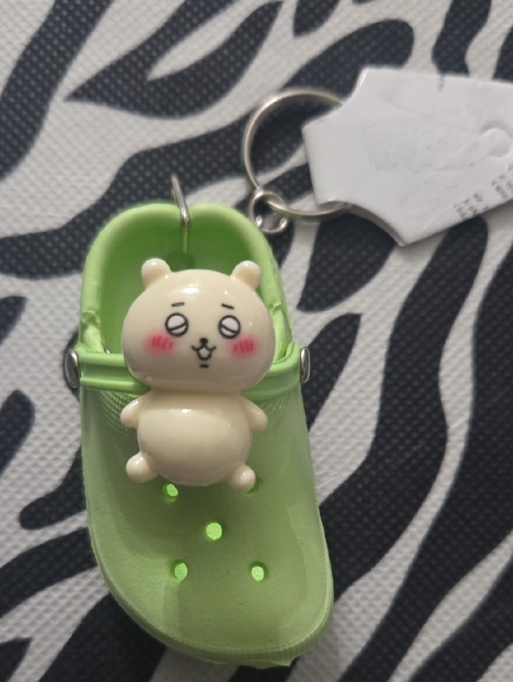 Light Green Cute Clog Keychain